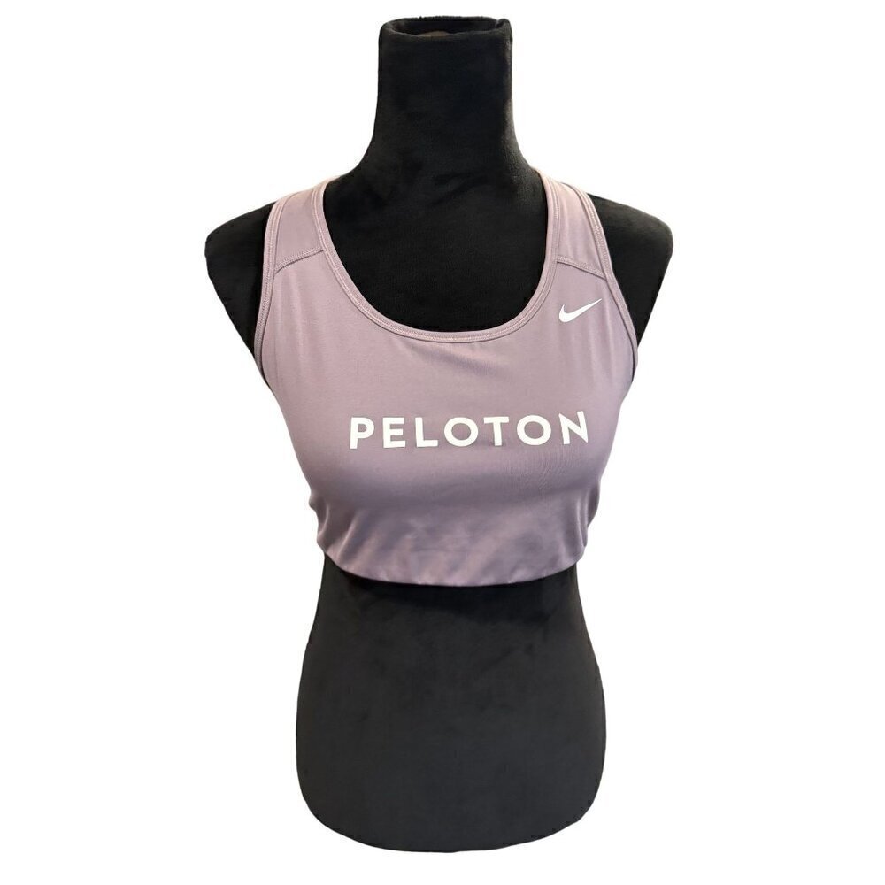 Nike Peloton Womens Dri-Fit Sports Bra Racerback Polyester Spandex Blend Size XL